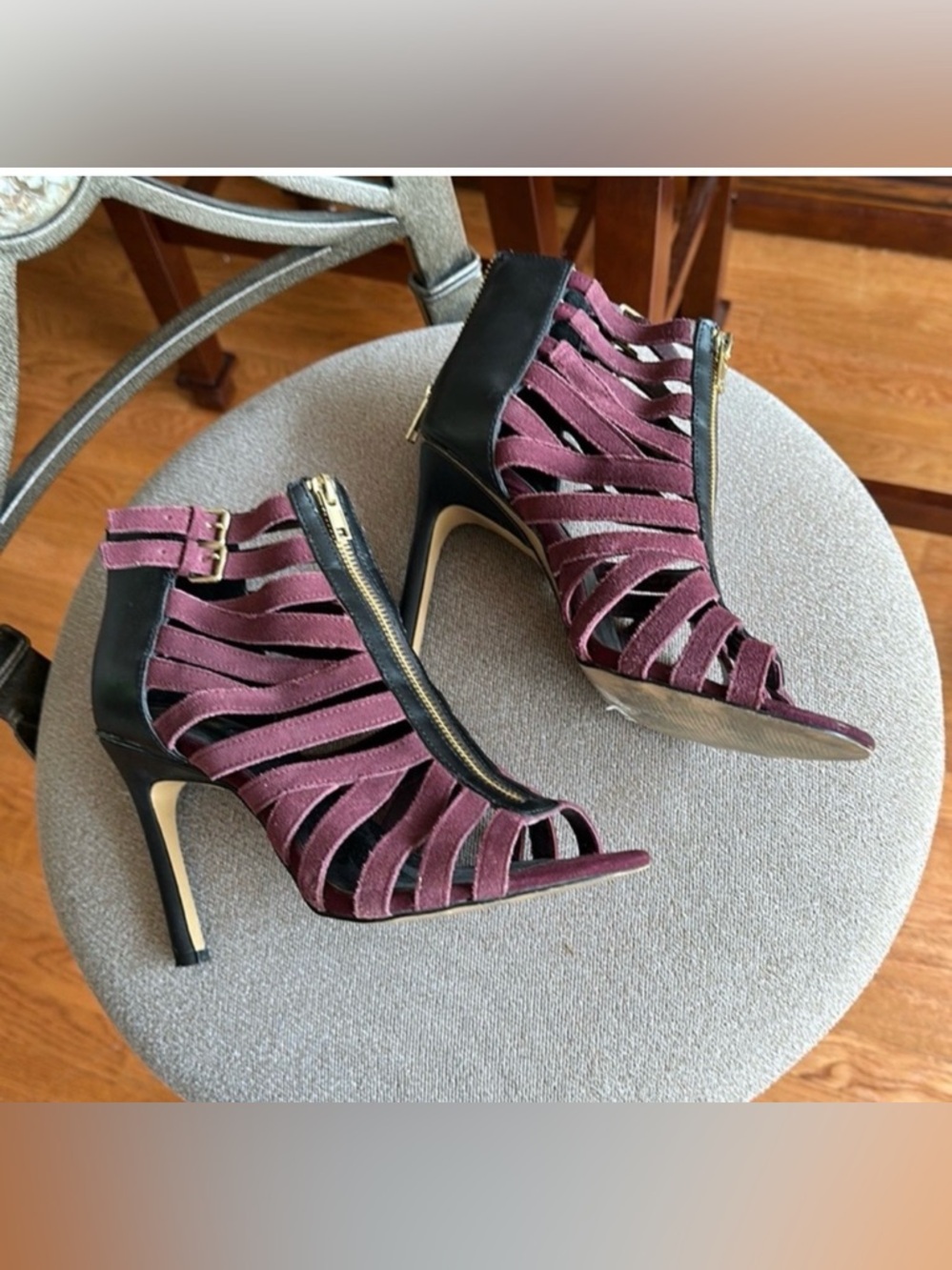 Dolce & Vita Elegant Black and Purple Women's Heels